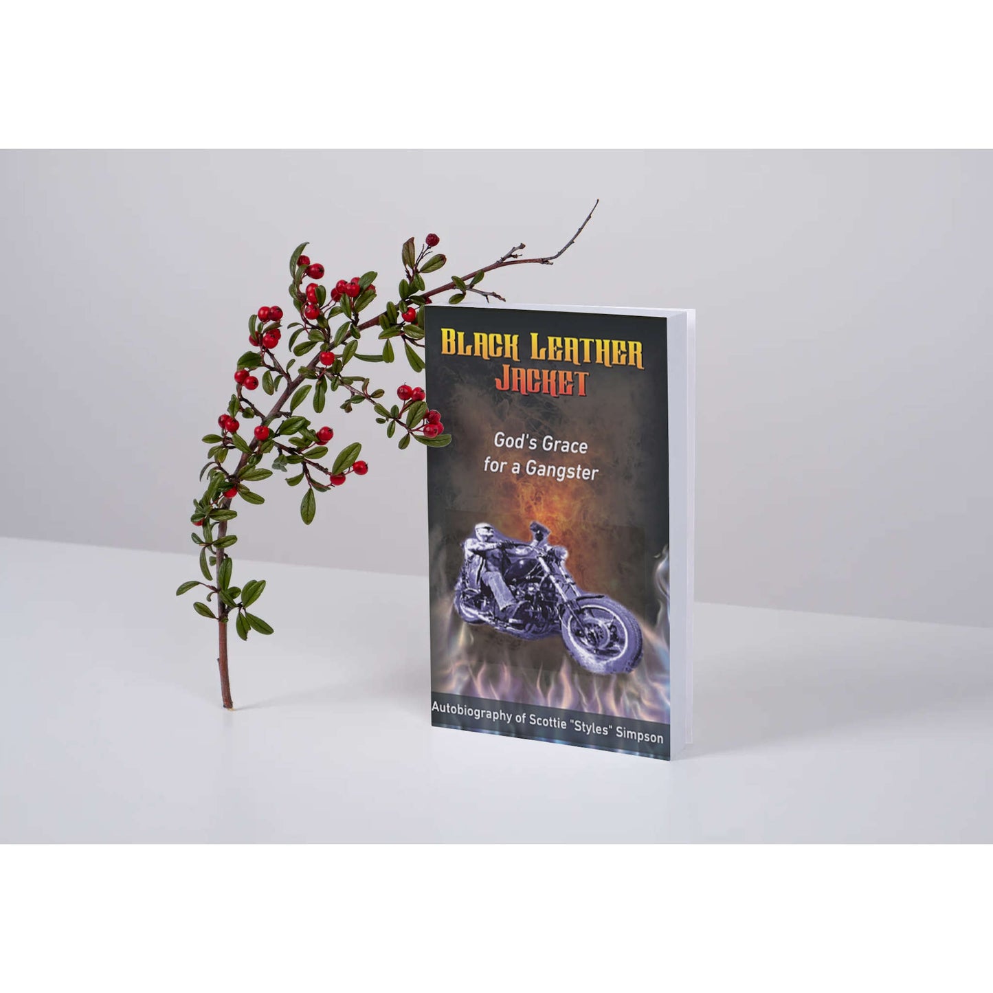 Black Leather Jacket - God’s Grace for a Gangster