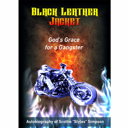 Black Leather Jacket - God’s Grace for a Gangster